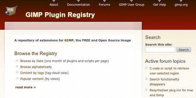 GIMP Plugin Repository