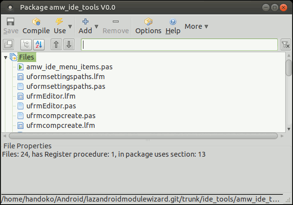 opening amw_ide_tools