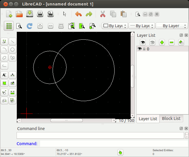 using librecad